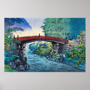 Tsuchiya Koitsu - Sacred Bridge at Nikko Poster