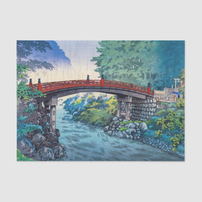 Tsuchiya Koitsu - Sacred Bridge at Nikko Tissue Paper (Front)