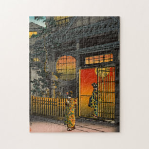 Tsuchiya Koitsu - Side Street Araki in Yotsuya Jigsaw Puzzle