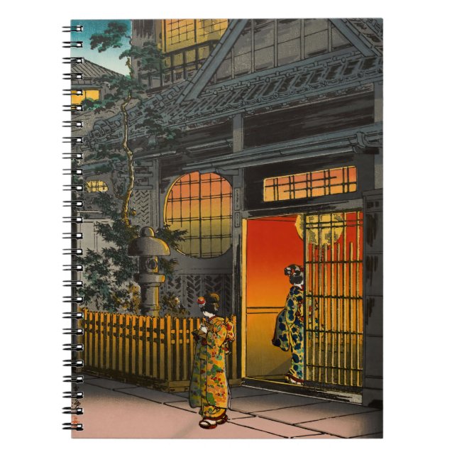 Tsuchiya Koitsu - Side Street Araki in Yotsuya Notebook (Front)