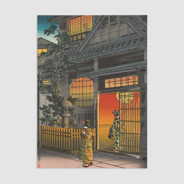 Tsuchiya Koitsu - Side Street Araki in Yotsuya Tissue Paper (Creator Uploaded)