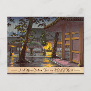Tsuchiya Koitsu Sketches Takanawa Sengakuji Temple Postcard