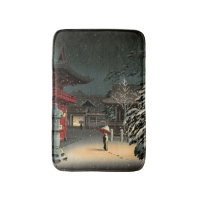Tsuchiya Koitsu - Snow at Nezu Shrine