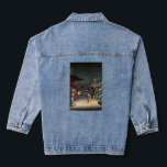 Tsuchiya Koitsu - Snow at Nezu Shrine Denim Jacket<br><div class="desc">Snow at Nezu Shrine / Woman in Snow - Tsuchiya Koitsu,  Woodblock colour print,  1934</div>