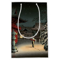 Tsuchiya Koitsu - Snow at Nezu Shrine