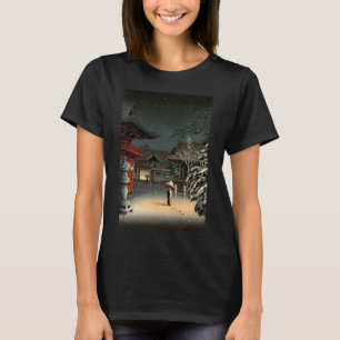 Tsuchiya Koitsu - Snow at Nezu Shrine T-Shirt