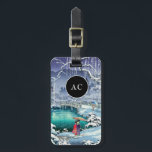 Tsuchiya Koitsu - Spring Snow at Maruyama Luggage Tag<br><div class="desc">Spring Snow at Maruyama,  Kyoto (Haru no yuki,  Kyoto Maruyama) - Tsuchiya Koitsu,  Woodblock colour print,  1936</div>