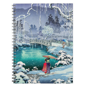 Tsuchiya Koitsu - Spring Snow at Maruyama Notebook