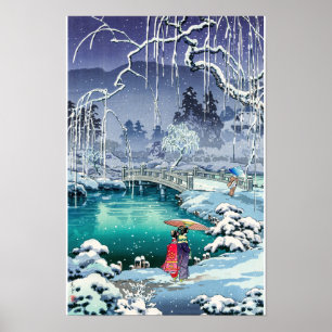 Tsuchiya Koitsu - Spring Snow at Maruyama Poster