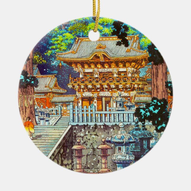 Tsuchiya Koitsu The Gate Yomei the Nikko Shrine Ceramic Ornament (Front)