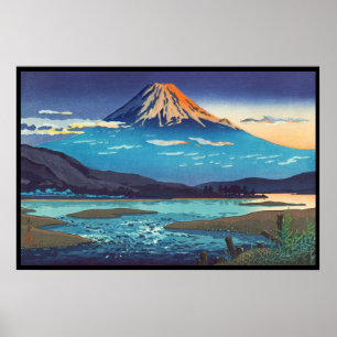Tsuchiya Koitsu Tokaido Fujikawa landscape art Poster