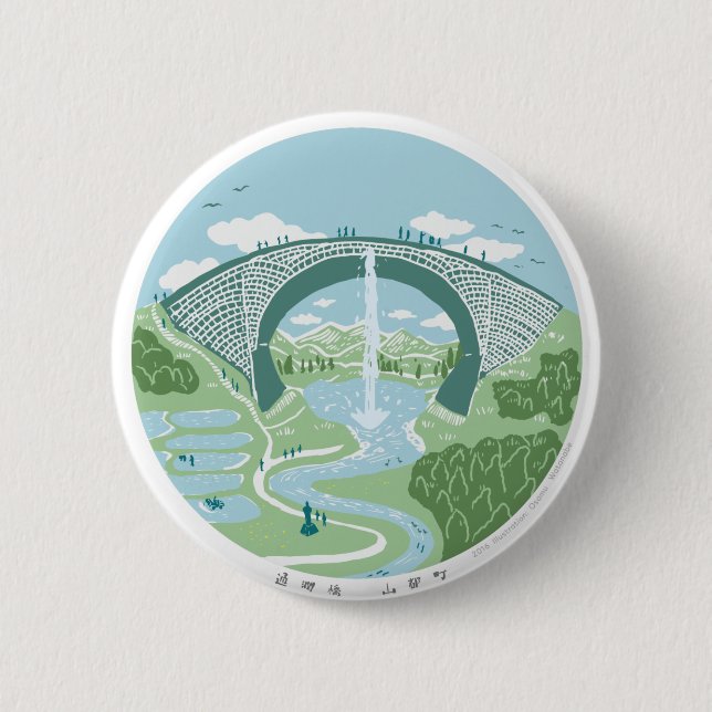TSUJUNKYO　BADGE MEDIUM 6 CM ROUND BADGE (Front)