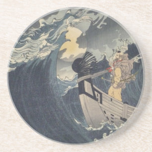 Tsukioka Yoshitoshi - Benkei Against A Full Moon Coaster
