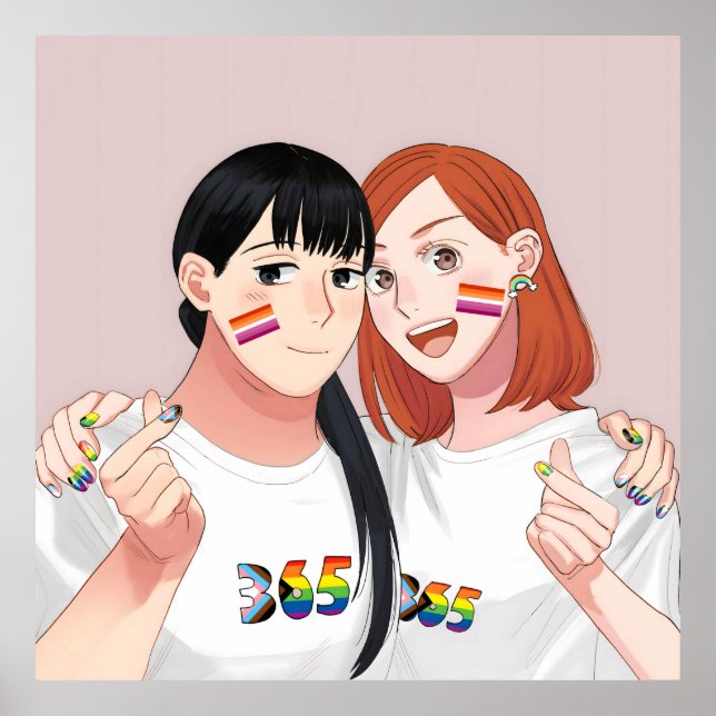 Tsukuritai Onna to Tabetai Onna | Pride Poster (Front)