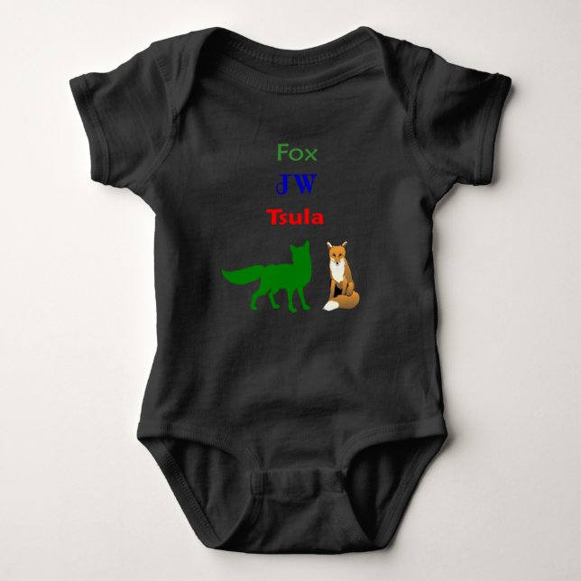 TSULA - Cherokee Fox Apparel Baby Bodysuit (Front)