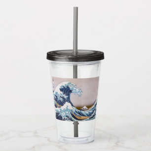 Tsunami Great Wave off Kanagawa Japan by Hokusai Acrylic Tumbler