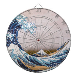 Tsunami Great Wave off Kanagawa Japan by Hokusai Dartboard