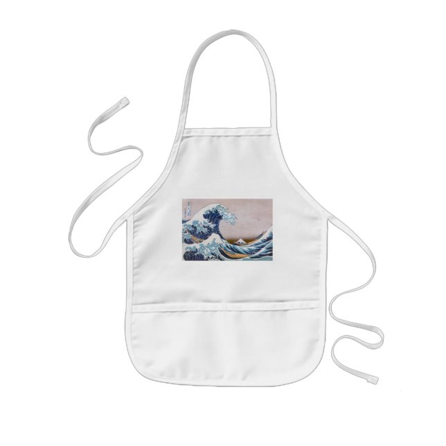 Tsunami Great Wave off Kanagawa Japan by Hokusai Kids Apron (Front)
