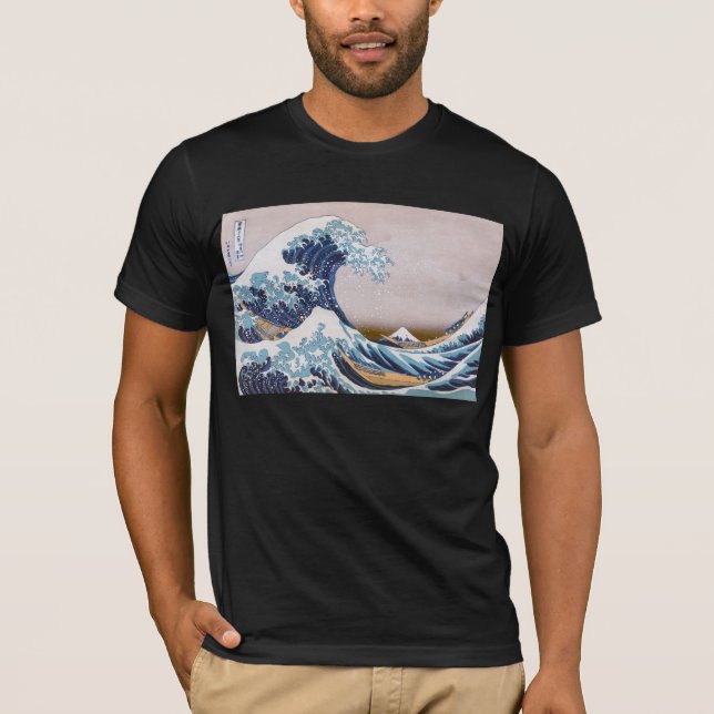 Tsunami Great Wave off Kanagawa Japan by Hokusai T-Shirt (Front)