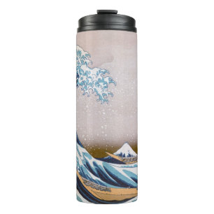 Tsunami Great Wave off Kanagawa Japan by Hokusai Thermal Tumbler