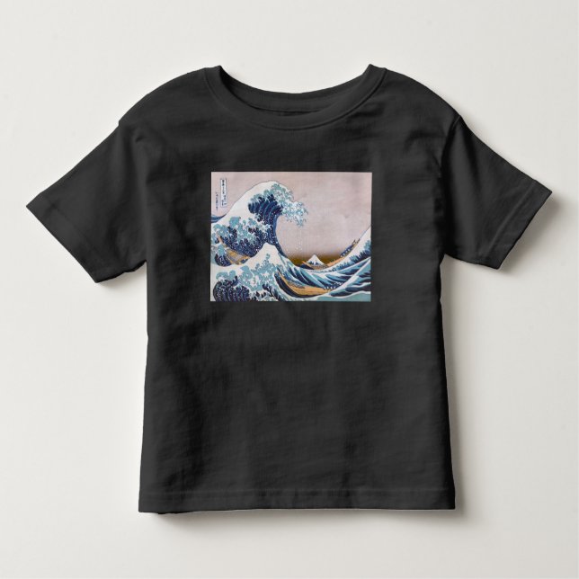 Tsunami Great Wave off Kanagawa Japan by Hokusai Toddler T-Shirt (Front)