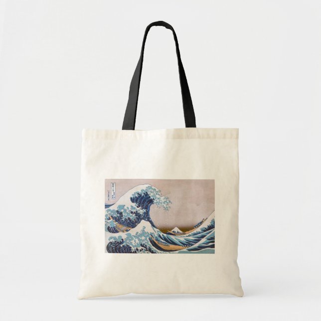 Tsunami Great Wave off Kanagawa Japan by Hokusai Tote Bag (Front)
