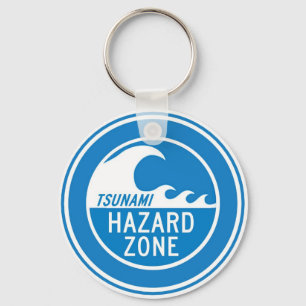 TSUNAMI HAZARD ZONE KEY RING