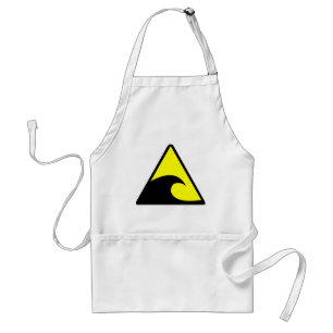Tsunami Warning Standard Apron