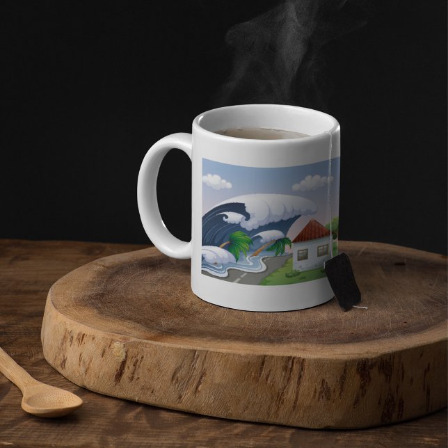 Tsunami Wave Coffee Mug (Creator Uploaded)