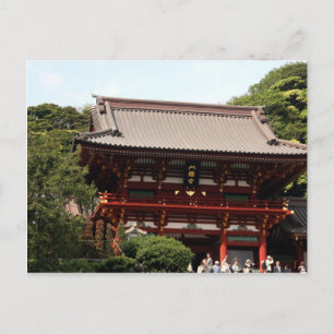 tsurugaoka shrine top postcard