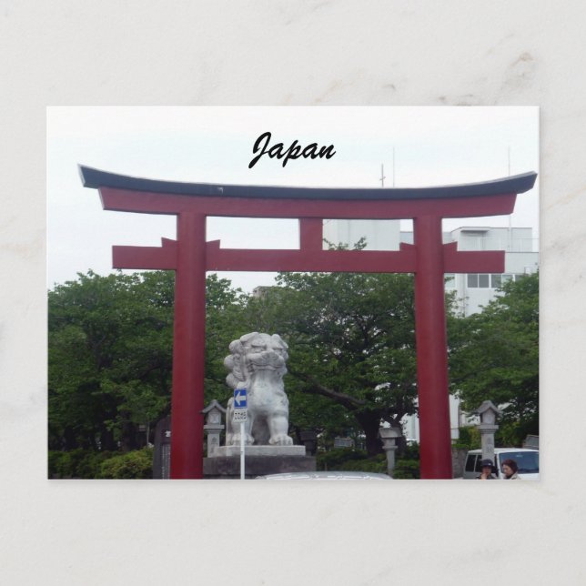 tsurugaoka torii postcard (Front)