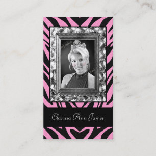 TT-Jewelled Frame Beauty Pageant Card