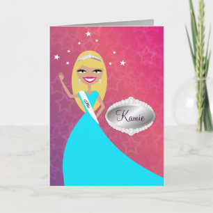 TT-Miss Beauty Princess Blonde   Congratulations C Card