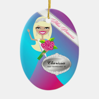 TT-Miss Princess Blonde Custom Photo Ornament