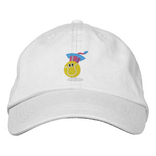 TTA_smiling ball (basic adjustable) Embroidered Hat