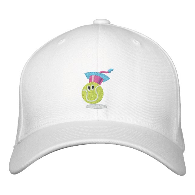 TTA_smiling ball + name on side Embroidered Hat (Front)