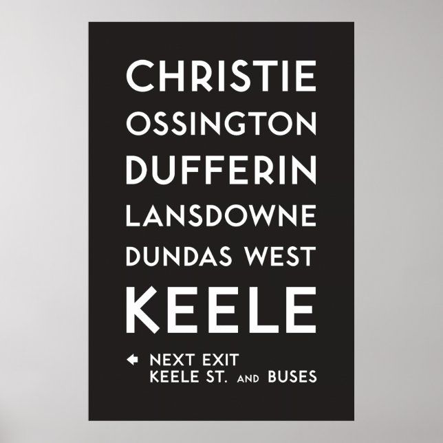 TTC - Bloor-Danforth Christie Poster (Front)