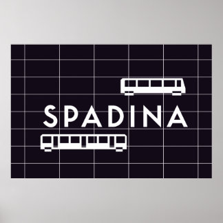 TTC - Spadina Station Trains Poster