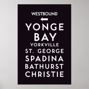 TTC - Westbound Stations Poster