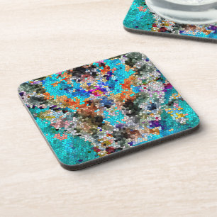 TTEQOTGCubismINV SGDRKDP BLUE Coaster