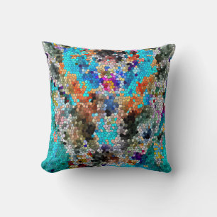 TTEQOTGCubismINV SGDRKDP BLUE Cushion
