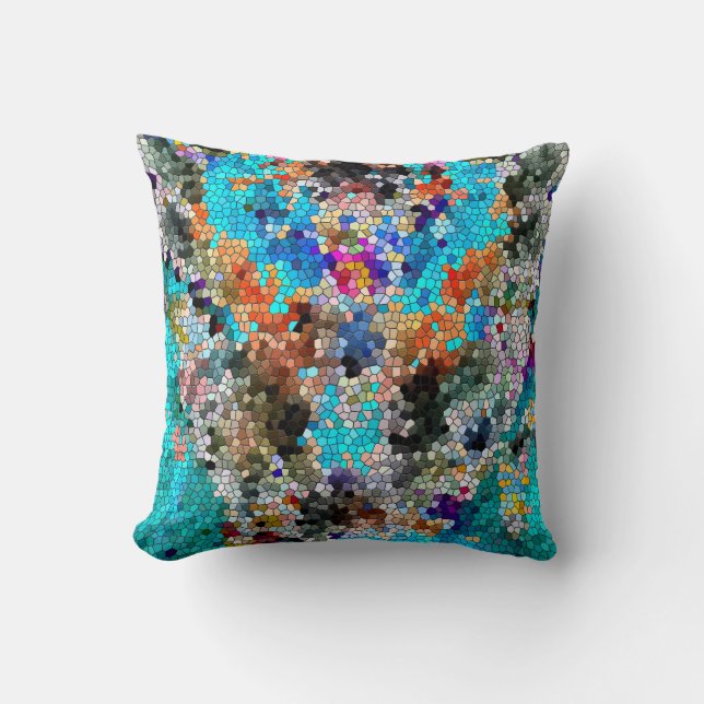 TTEQOTGCubismINV SGDRKDP BLUE Cushion (Front)