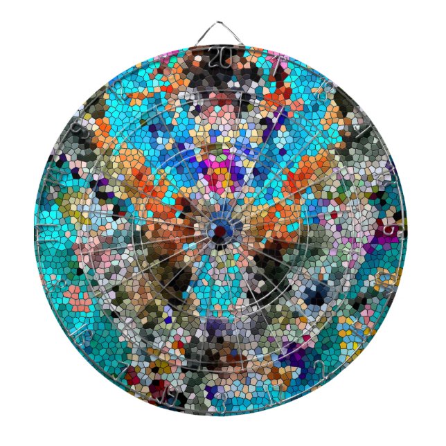 TTEQOTGCubismINV SGDRKDP BLUE Dartboard (Front)