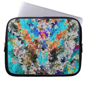 TTEQOTGCubismINV SGDRKDP BLUE Laptop Sleeve
