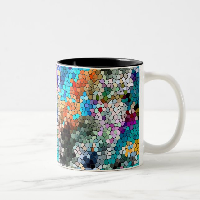 TTEQOTGCubismINV SGDRKDP BLUE Two-Tone Coffee Mug (Right)