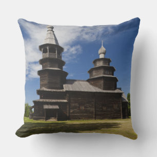 Ttraditional wooden Russian Orthodox church Cushion