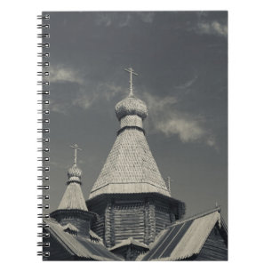 Ttraditional wooden Russian Orthodox church Notebook