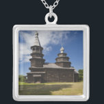 Ttraditional wooden Russian Orthodox church Silver Plated Necklace<br><div class="desc">Walter Bibikow\\COPYRIGHT Walter Bibikow / DanitaDelimont.com | Russia,  Novgorod Oblast,  Veliky Novgorod,  Vitoslavitsky Museum of Wooden Architecture,  traditional wooden Russian Orthodox church | AssetID: EU26 WBI0822</div>