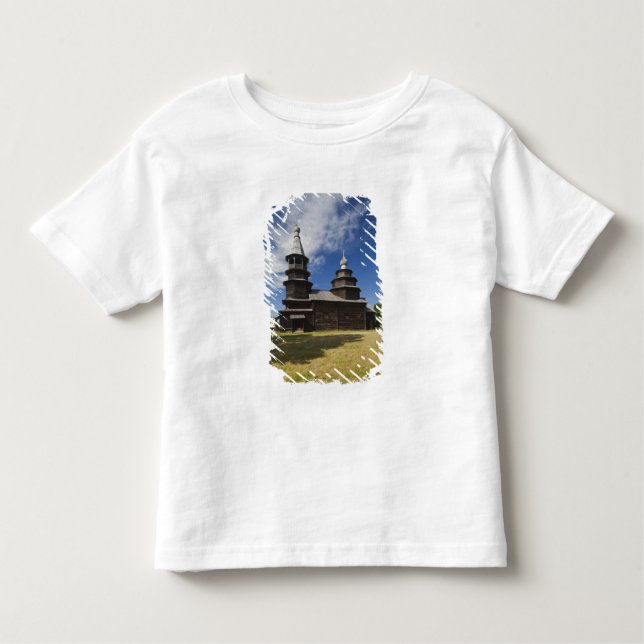 Ttraditional wooden Russian Orthodox church Toddler T-Shirt (Front)