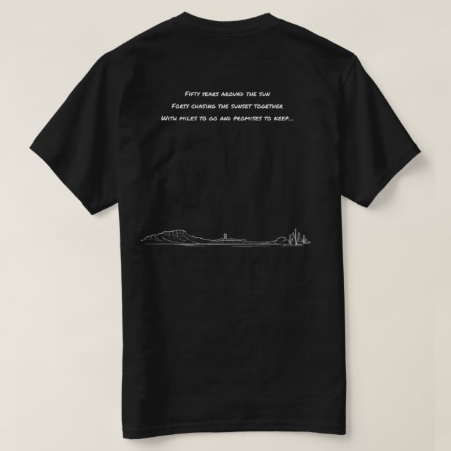 TTT 40 Years of Friendship T-shirt (Design Back)